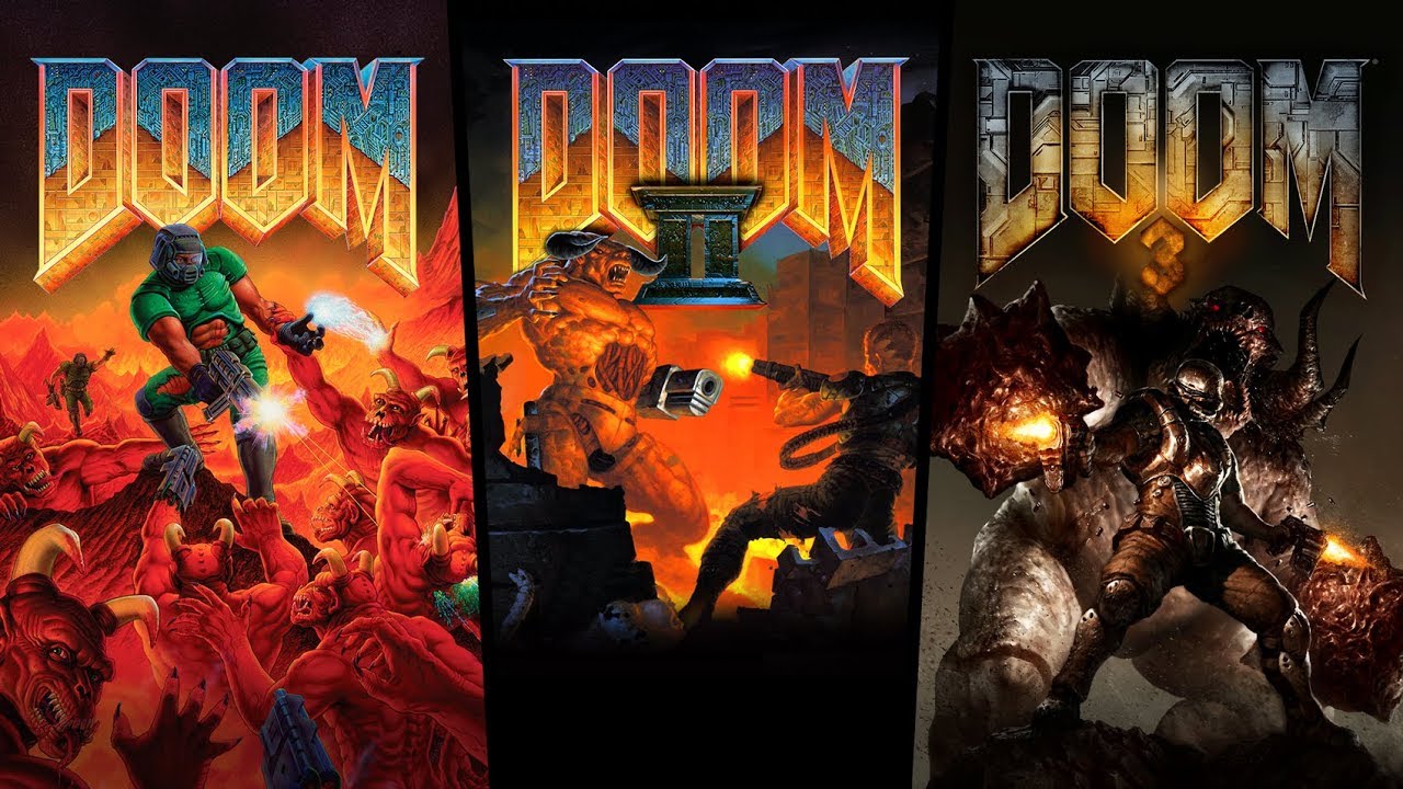 Doom (1993), Doom II (1994) dan Doom 3 (2004) di PlayStation 4, Xbox One, Nintendo Switch dan perangkat iOS dan Android