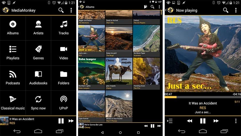 mediamonkey aplikasi pemutar musik terbaik untuk Android