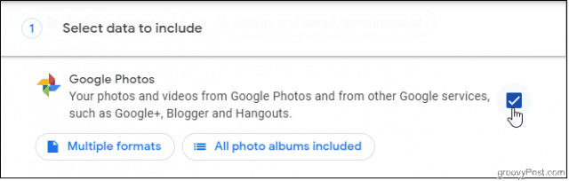 Pilih Google Foto