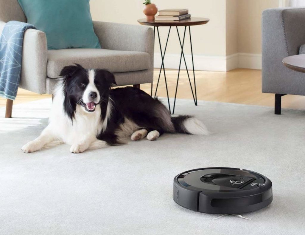 iRobot Roomba i7 + Wi-Fi Robot Terhubung, Vakum Pembuangan Kotoran Otomatis