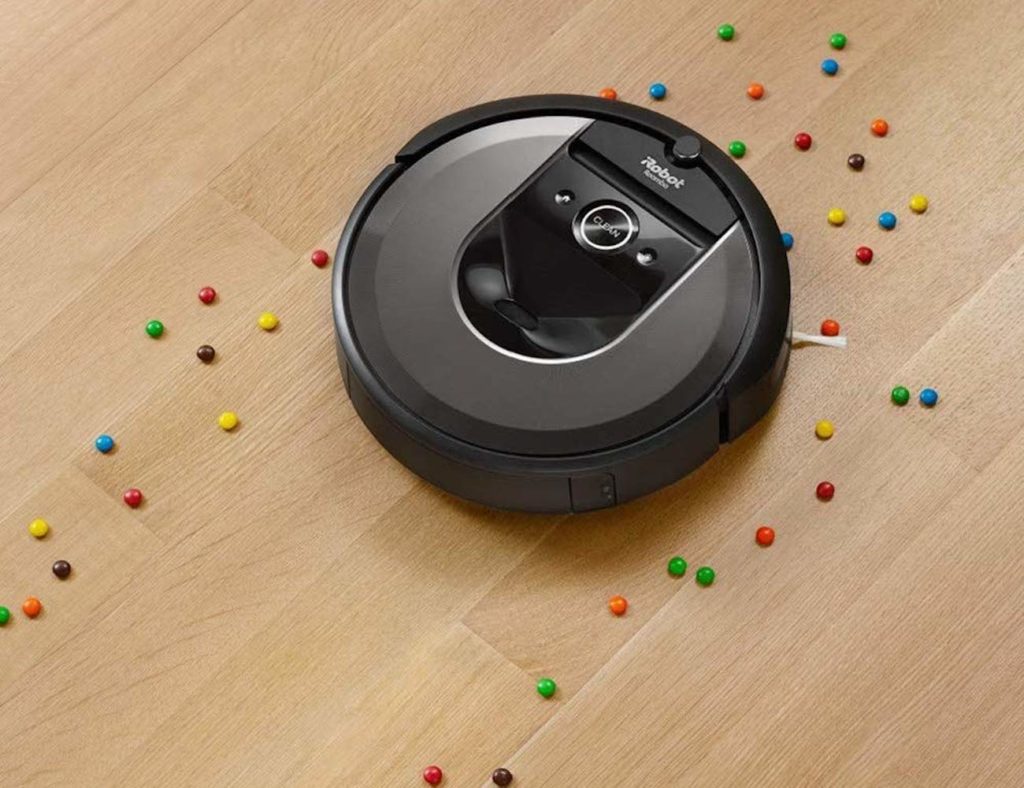 iRobot Roomba i7 + Wi-Fi Robot Terhubung Otomatis Vakum Pembuangan Kotoran "aria-dijelaskan oleh =" gallery-17-357756