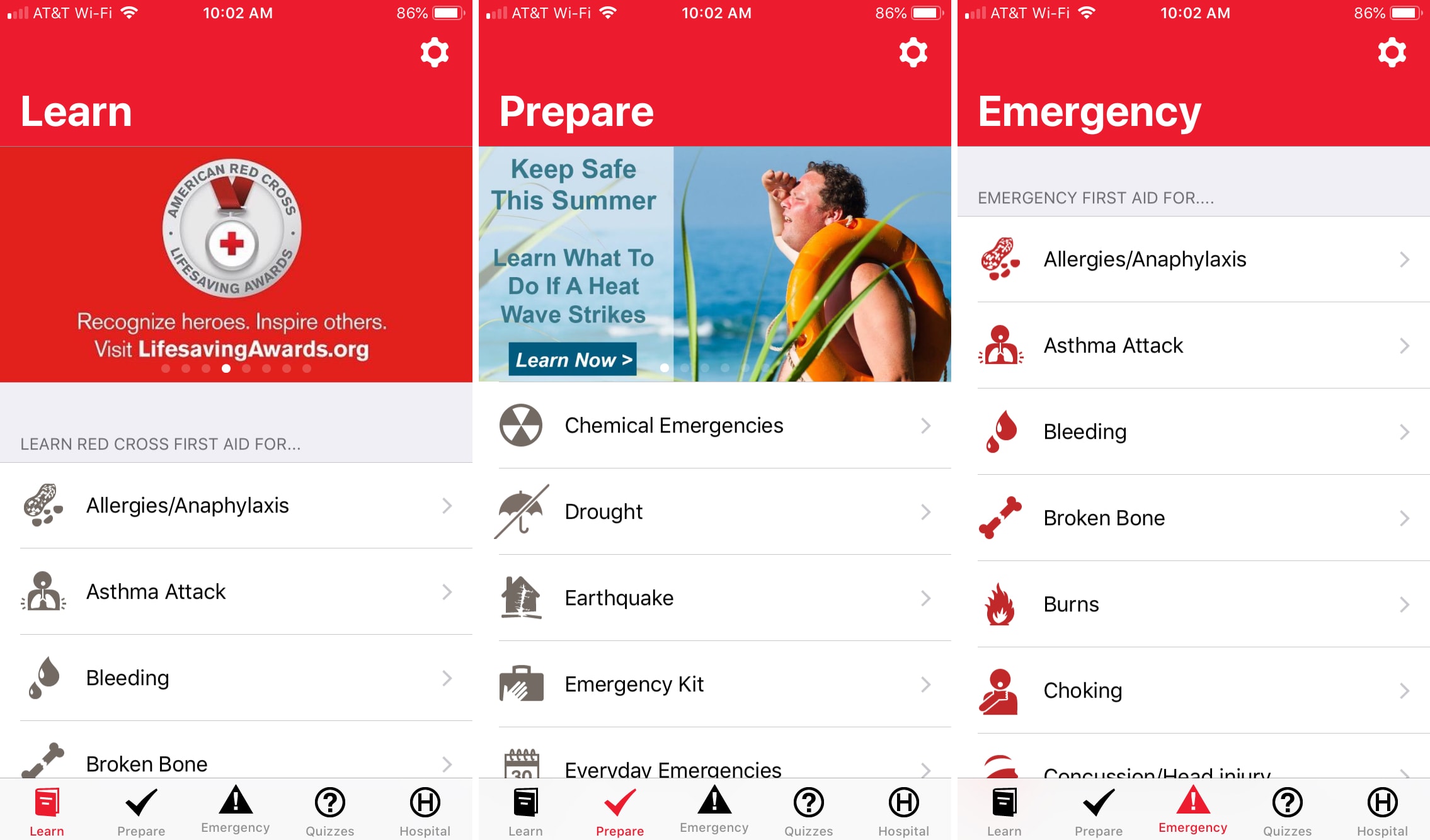 IPhone aplikasi First Aid American Red Cross