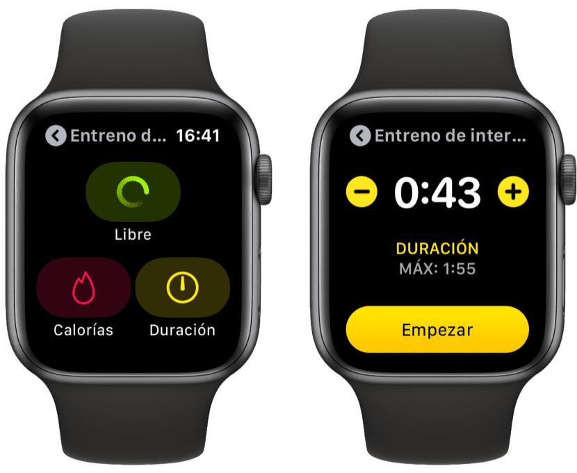 Cara menambahkan durasi ke latihan di Apple Watch 1