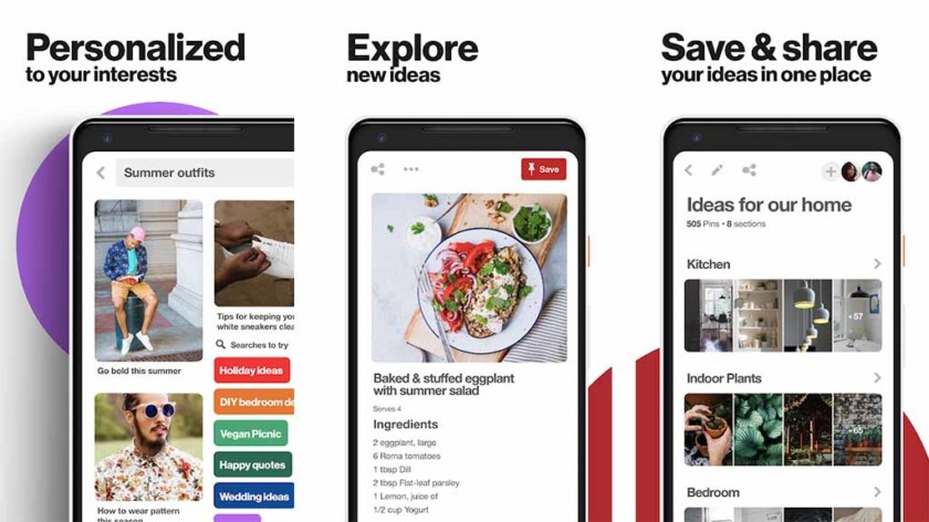 Pinterest adalah salah satu aplikasi memasak terbaik untuk android