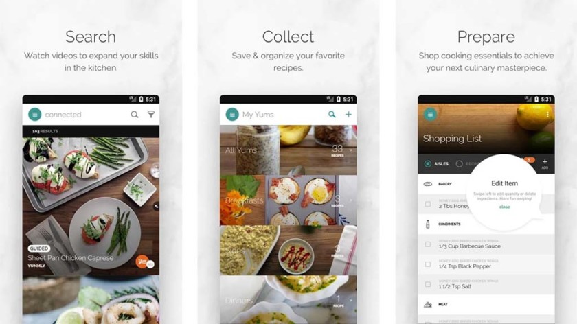 Yummly adalah salah satu aplikasi memasak terbaik untuk android