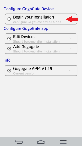 Cài đặt Android Gogogate