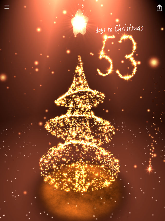 Christmas Countdown 3D scene-screen