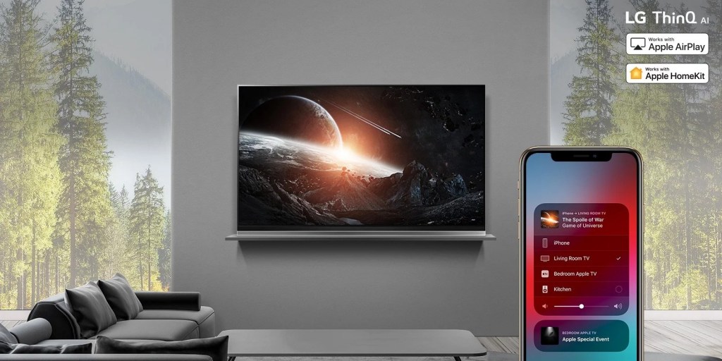 LG sẽ cho phép Apple Phát sóng 2 và HomeKit, cả hai Apple, có thể được điều khiển bởi NanoCell AI TV