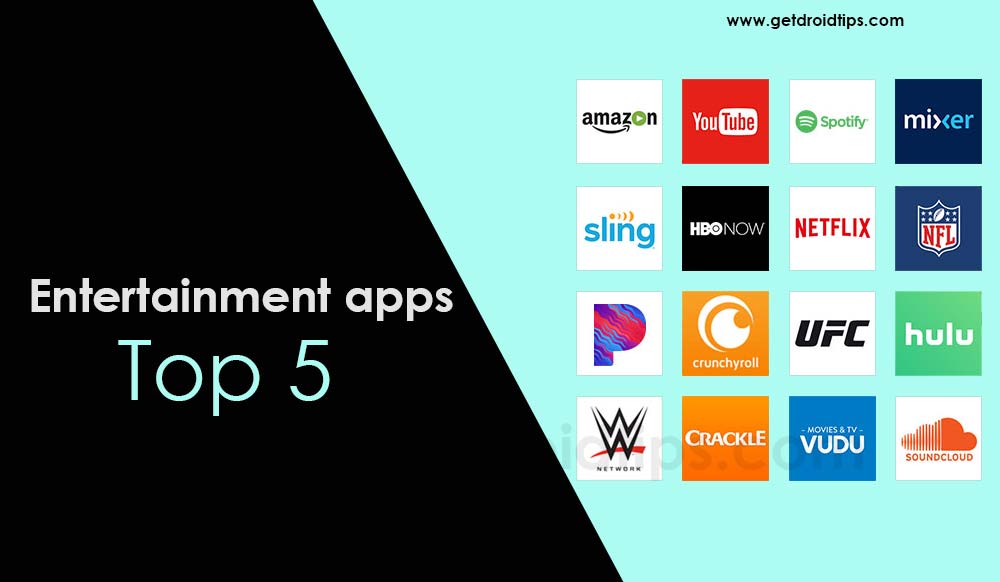 5 aplikasi hiburan teratas untuk ponsel Android Anda