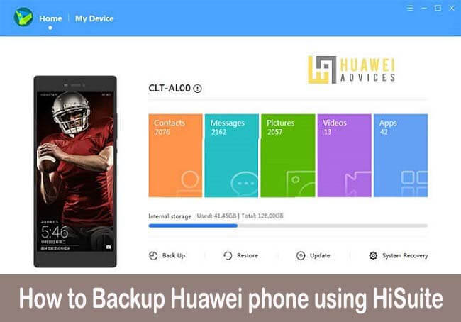 Cara Membuat Cadangan Ponsel Huawei menggunakan aplikasi HiSuite
