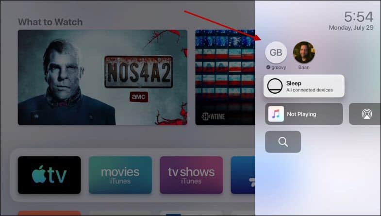 Bagaimana cara menambahkan pengguna dan Switch Akun aktif Apple TV menjalankan tvOS 13 3