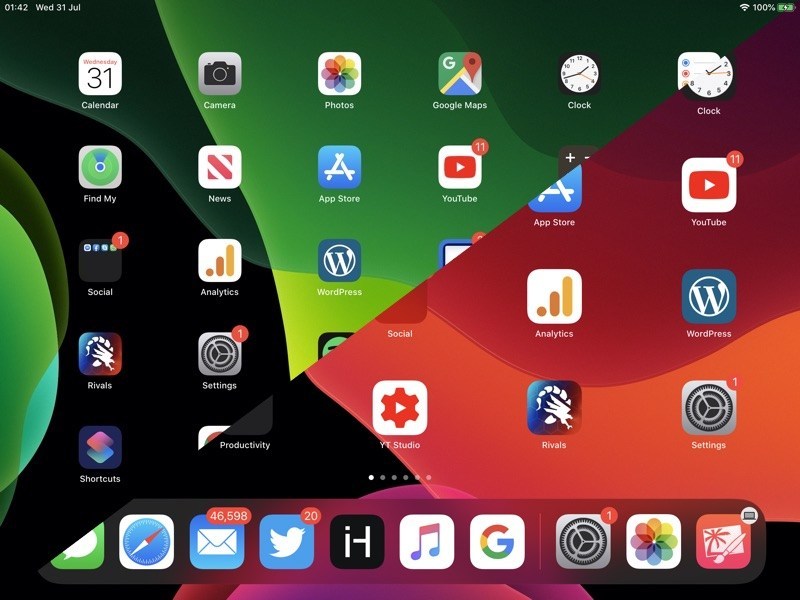 Change iPad icon size