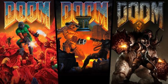 Doom (1993), Doom II (1994) dan Doom 3 (2004) di PlayStation 4Xbox One Nintendo Switch dan perangkat iOS dan Android 1
