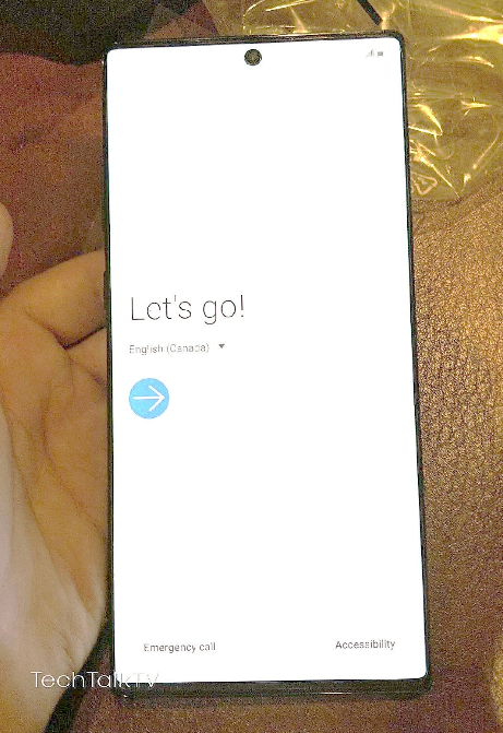 Galaxy Note10 + ditampilkan dalam gambar nyata 1