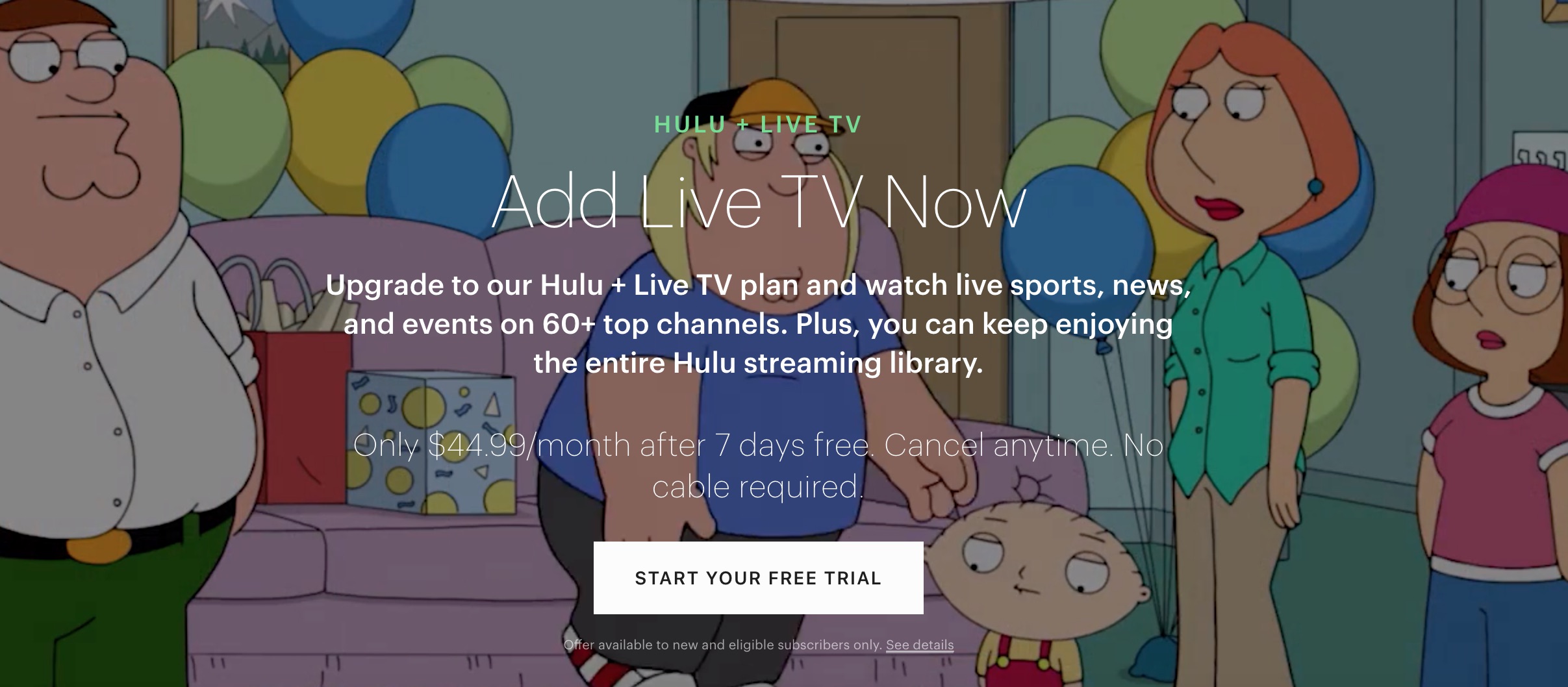 Hulu + TV Langsung sekarang tersedia di TV Android
