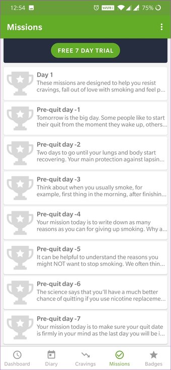 Berhenti merokok aplikasi 32
