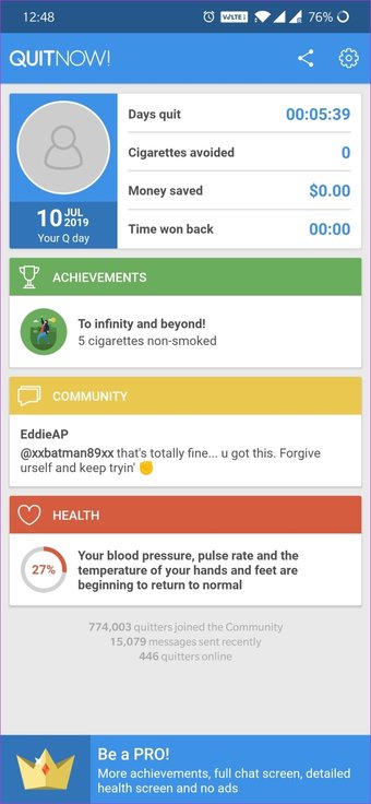 Aplikasi Berhenti Merokok 24