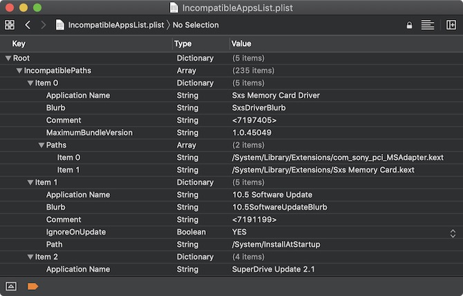 Вот список AppleList приложений, которые в настоящее время не совместимы с macOS Catalina 3