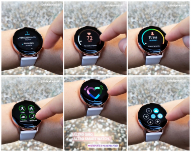  Instagram-Userin Fjona Cakalli memiliki Samsung dalam sejarahnya Galaxy Activity Clock 2 ditampilkan sebelum presentasi resmi. (c) Areamobile / instagram.com / fjonacakalli 
