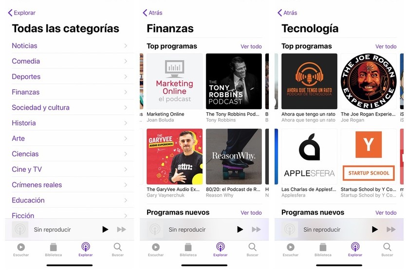 Aplikasi Podcasts dari Apple tambahkan klasifikasi baru katalog Anda berdasarkan kategori