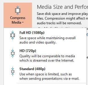 Mengurangi Ukuran Powerpoint Compress Kualitas File Media