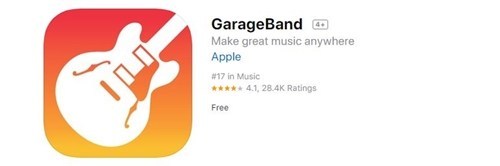 Cửa hàng ứng dụng GarageBand