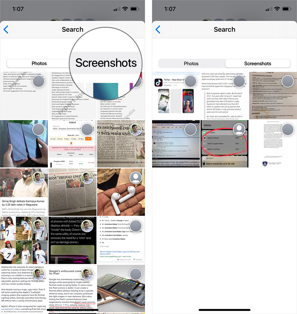 Lihat Screenshot yang Dibagikan Melalui Aplikasi Pesan di iPhone atau iPad