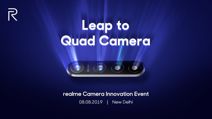 Realme akan meluncurkan smartphone pertama di dunia dengan kamera 64 megapiksel pada 8 Agustus 1