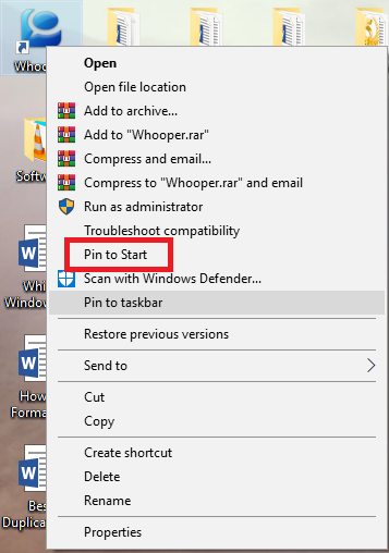bagaimana menyematkan Windows 10 item menu mulai