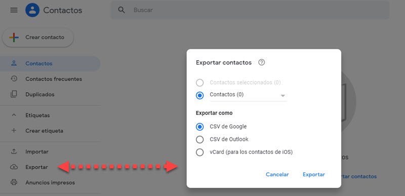Cara mentransfer kontak dari satu akun Gmail ke yang lain 2