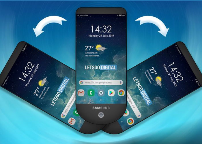 Samsung patenta un móvil con tres pantallas desplegables