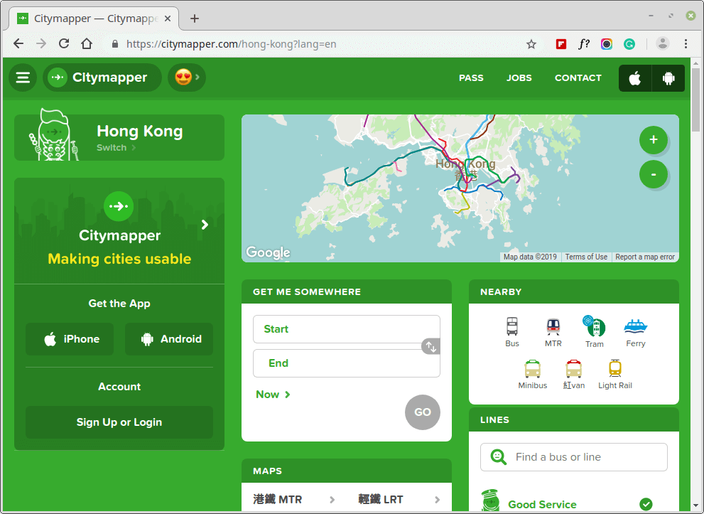 Citymapper - Aplikasi Transportasi Utama