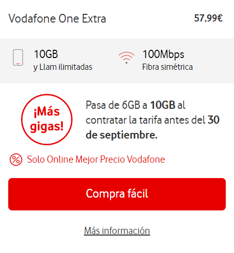 Gambar - Semua tentang Vodafone One rate