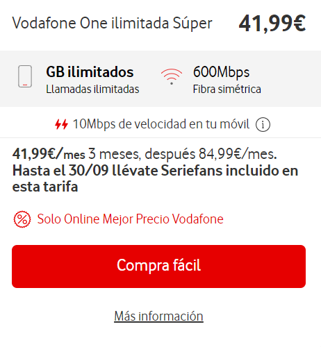 Gambar - Semua tentang Vodafone One rate