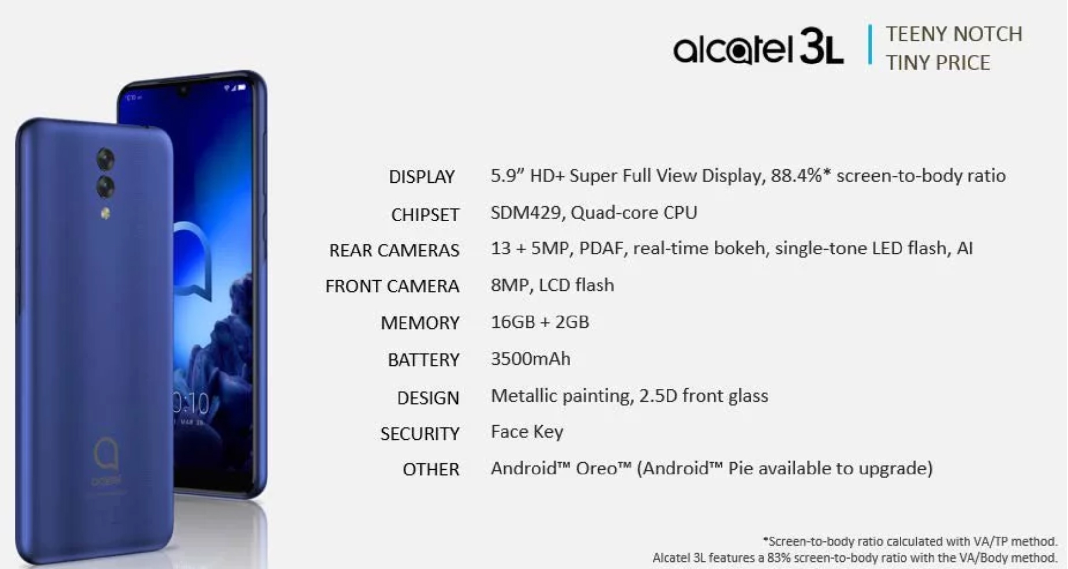 Ini akan menjadi enam ponsel yang akan disajikan Alcatel kepada kami di # MWC19 6