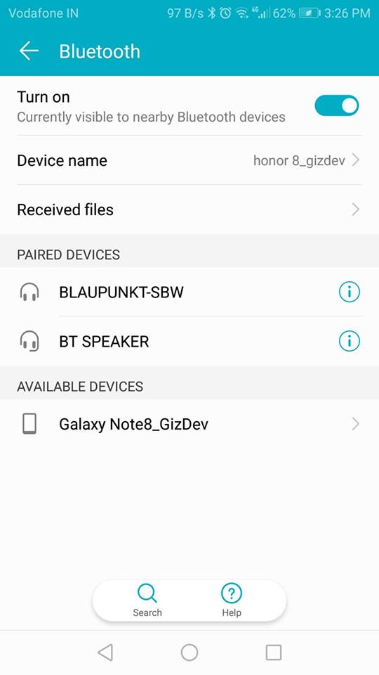 Petunjuk untuk mengubah nama perangkat Android untuk WiFi dan Bluetooth 4