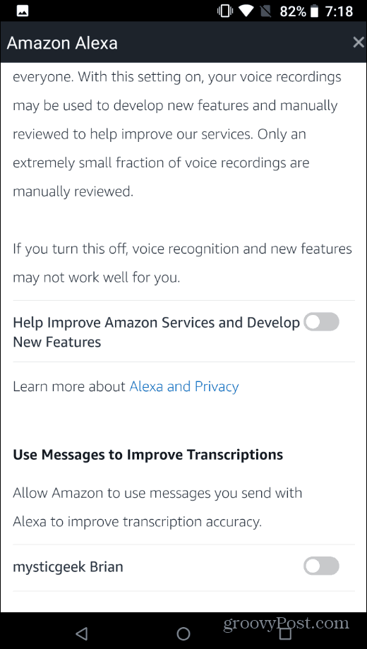 Bagaimana menghentikan orang dari mendengarkan Anda Amazon Profil Alexa
