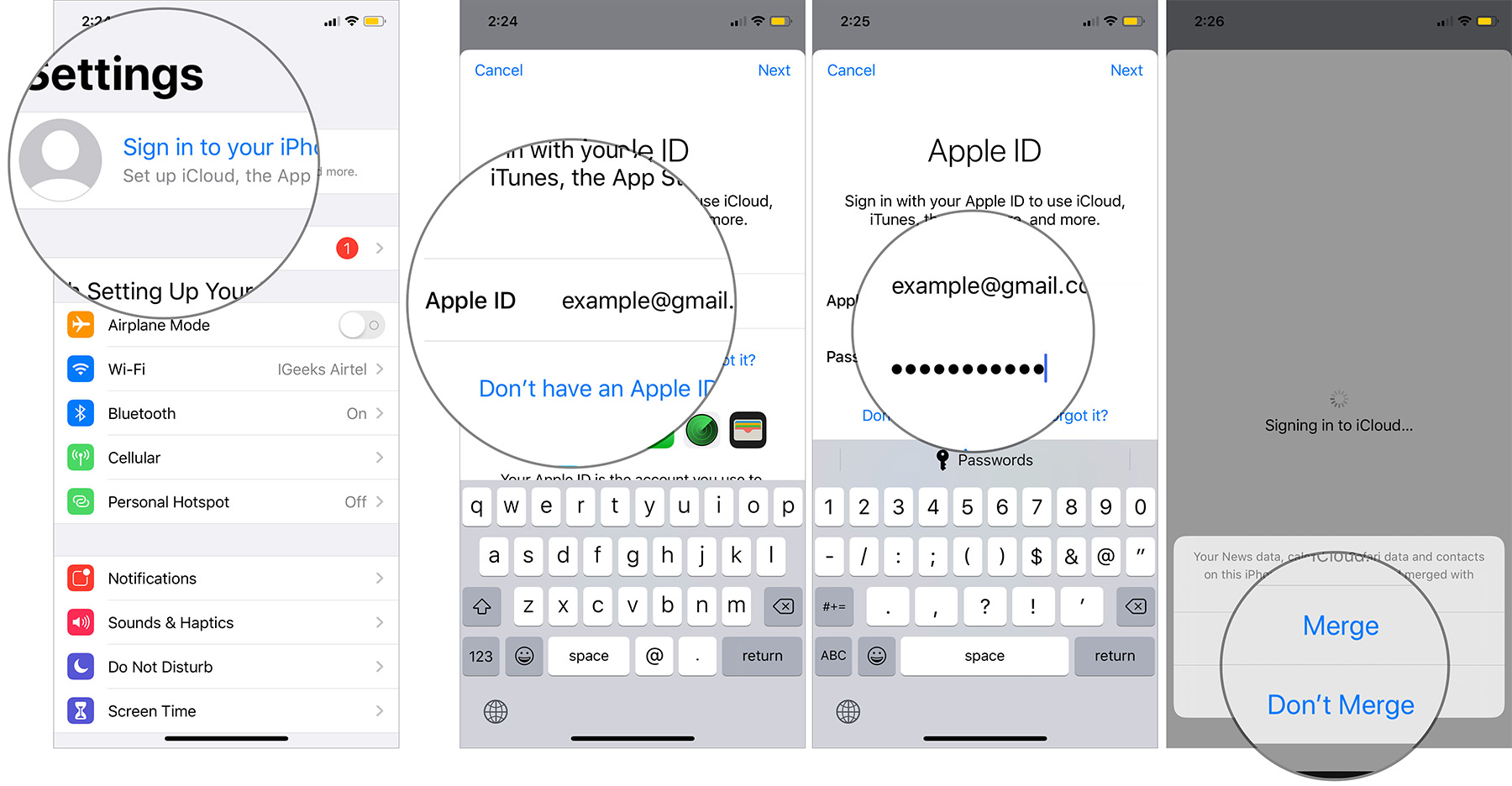 Tambahkan Akun iCloud Baru di iPhone dan iPad