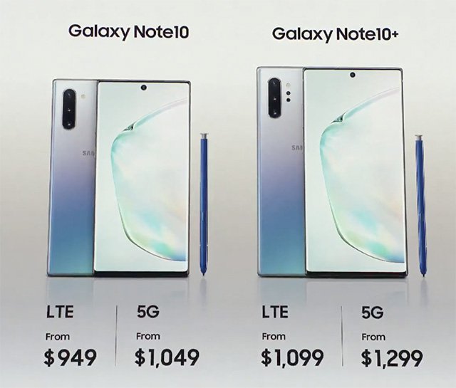 Galaxy Note 10, Note 10+ Diluncurkan 1