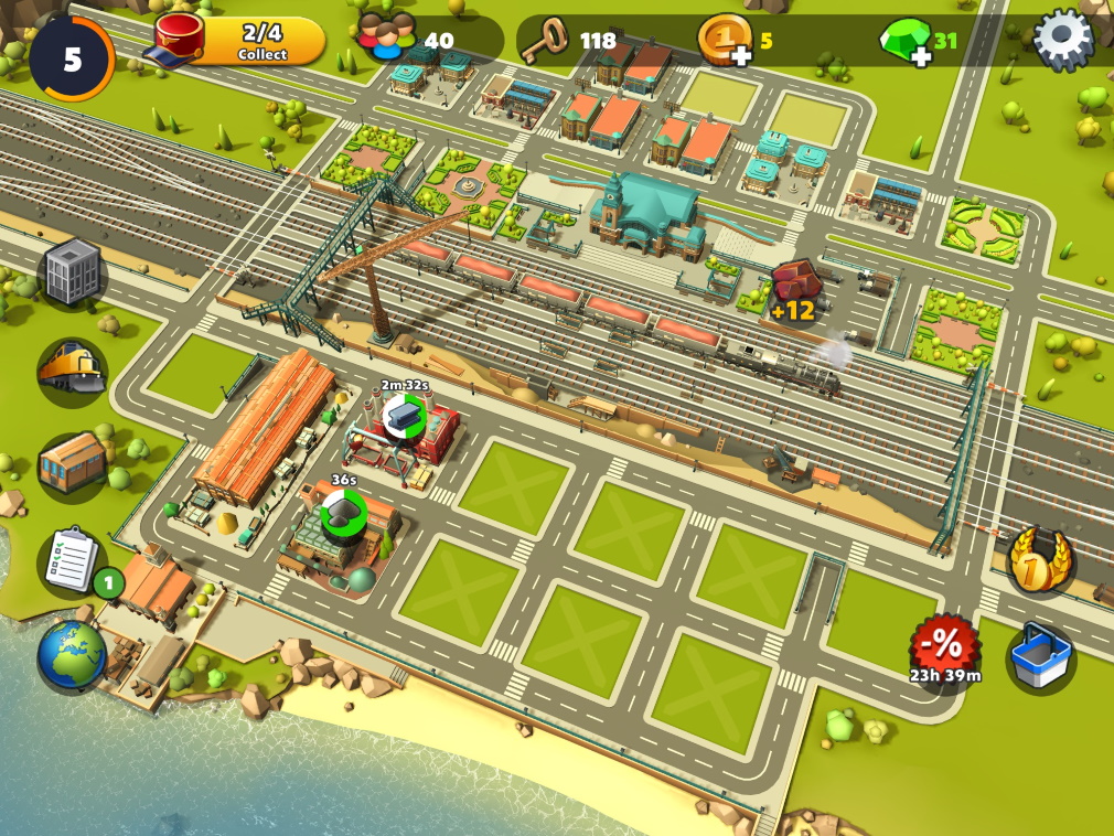 Ga xe lửa 2: Ảnh ga đường sắt và City Empire Empire iOS Ảnh chụp màn hình