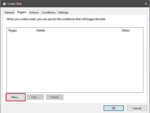 Pindahkan file secara otomatis dari satu folder ke folder lain di Windows 10 1