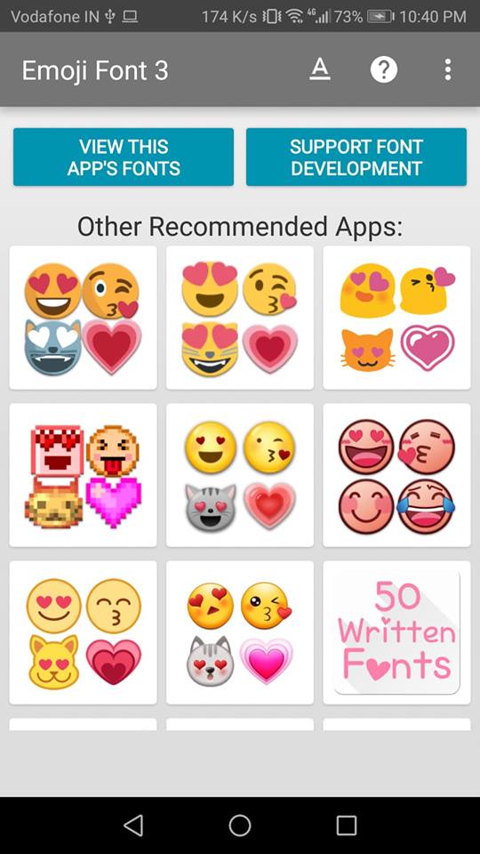 Emoji 3 yazı tipi