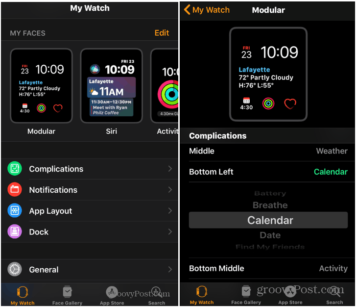 Cara memeriksa kalender Anda dari Apple Watch 2