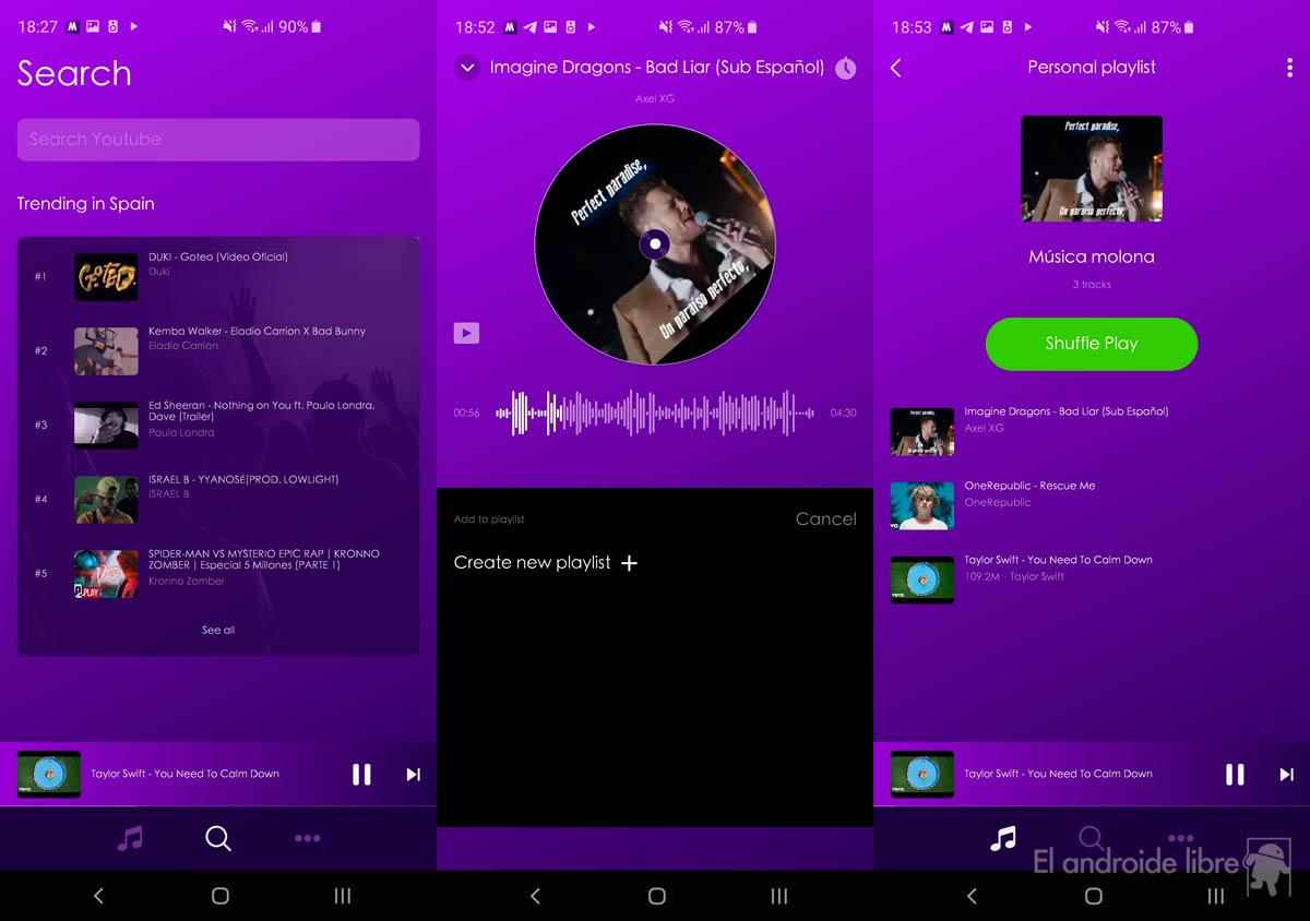 Minska data genom att lyssna på musik från YouTube tack för den här appen