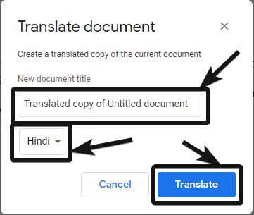 dokument på det språk du väljer