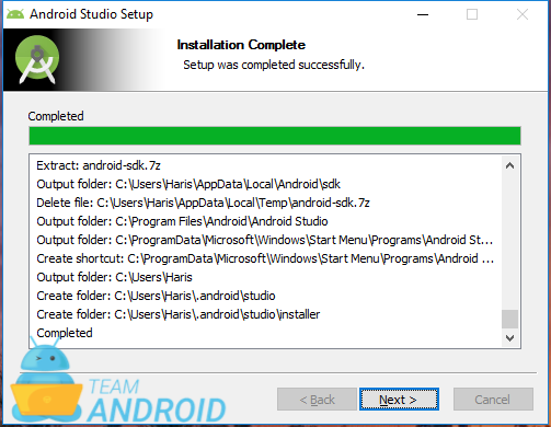 Instal Android Studio - Setup Wizard 7