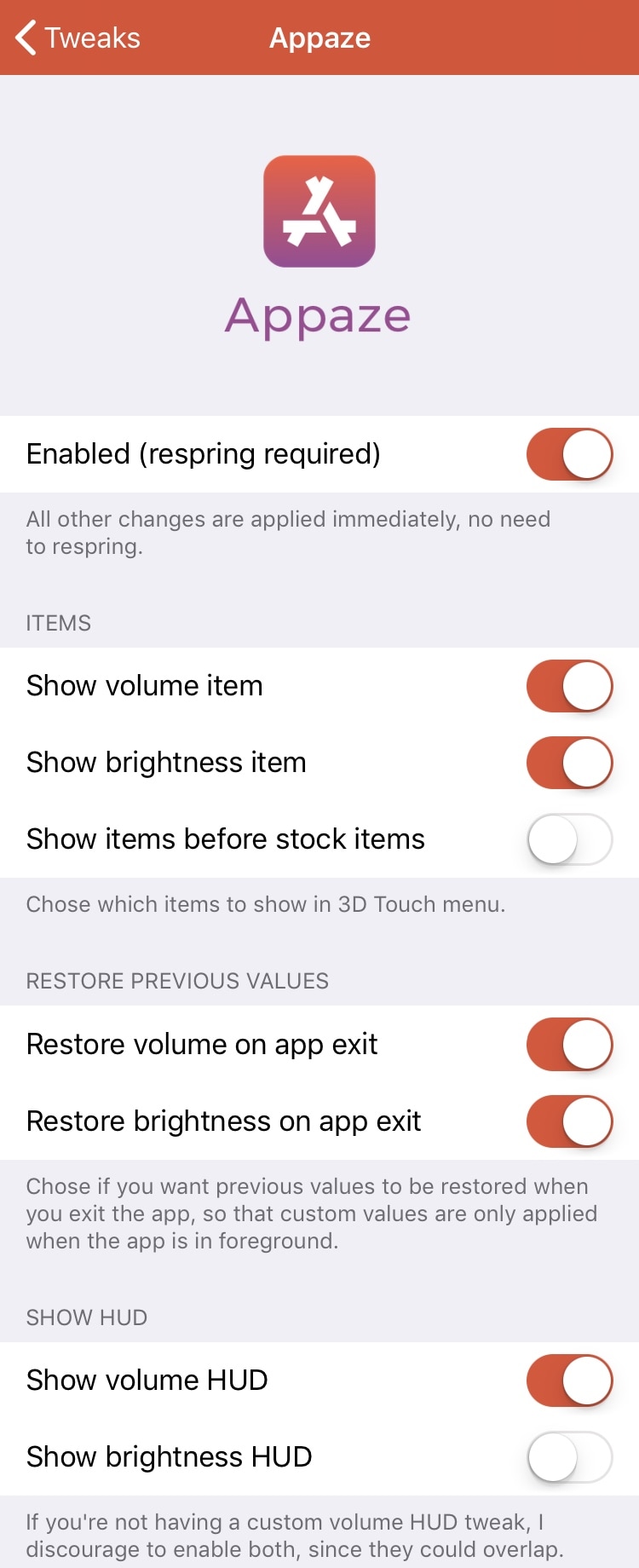 Appaze cho phép bạn điều chỉnh mức độ sáng và âm lượng cho từng ứng dụng 3