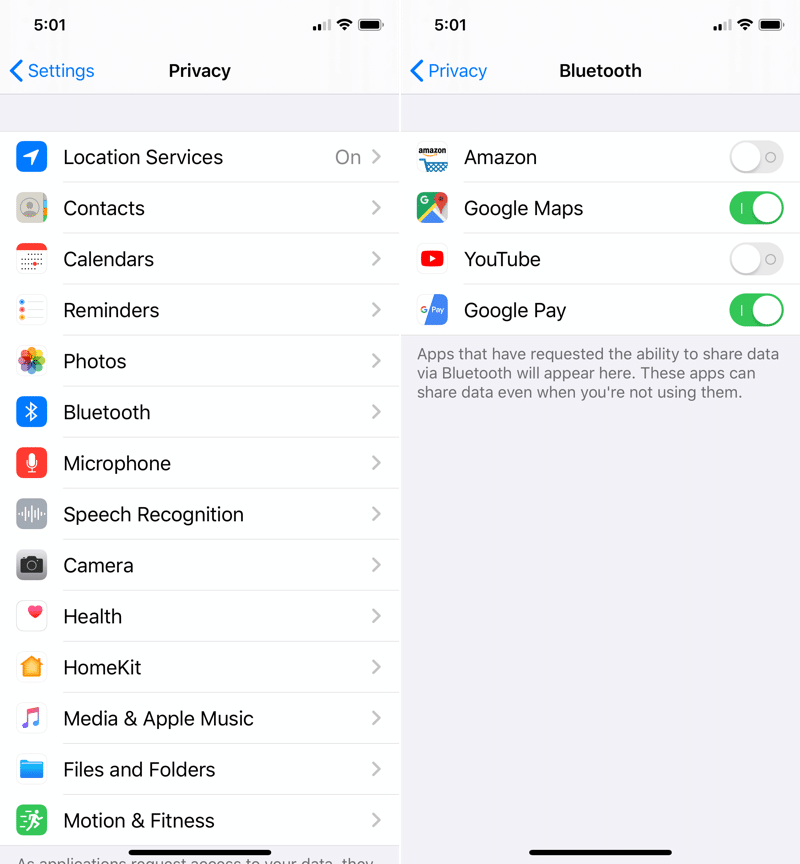 iOS 13: Cara Menonaktifkan Bluetooth dan Akses Lokasi untuk Aplikasi di iPhone 2