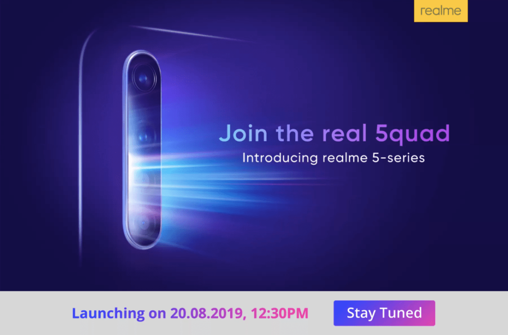 Einführungsdatum für Realme 5 Series für den 20. August in Indien festgelegt 1
