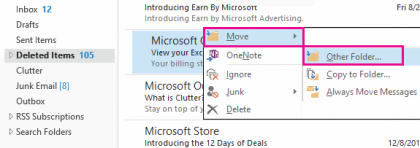 Bagaimana memulihkan email yang dihapus di Outlook 2